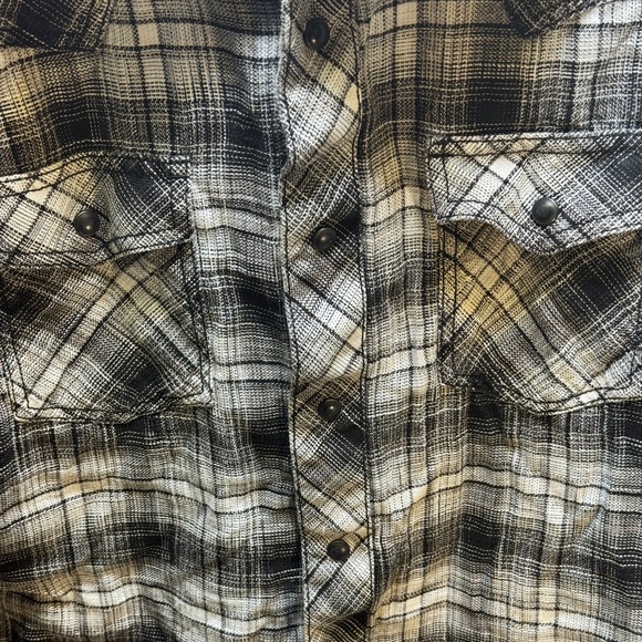 WRANGLER RETRO Premium WESTERN SHIRT LONG SLEEVE BUTTON UP Plaid PEARL SNAP Sz L - Picture 2 of 8